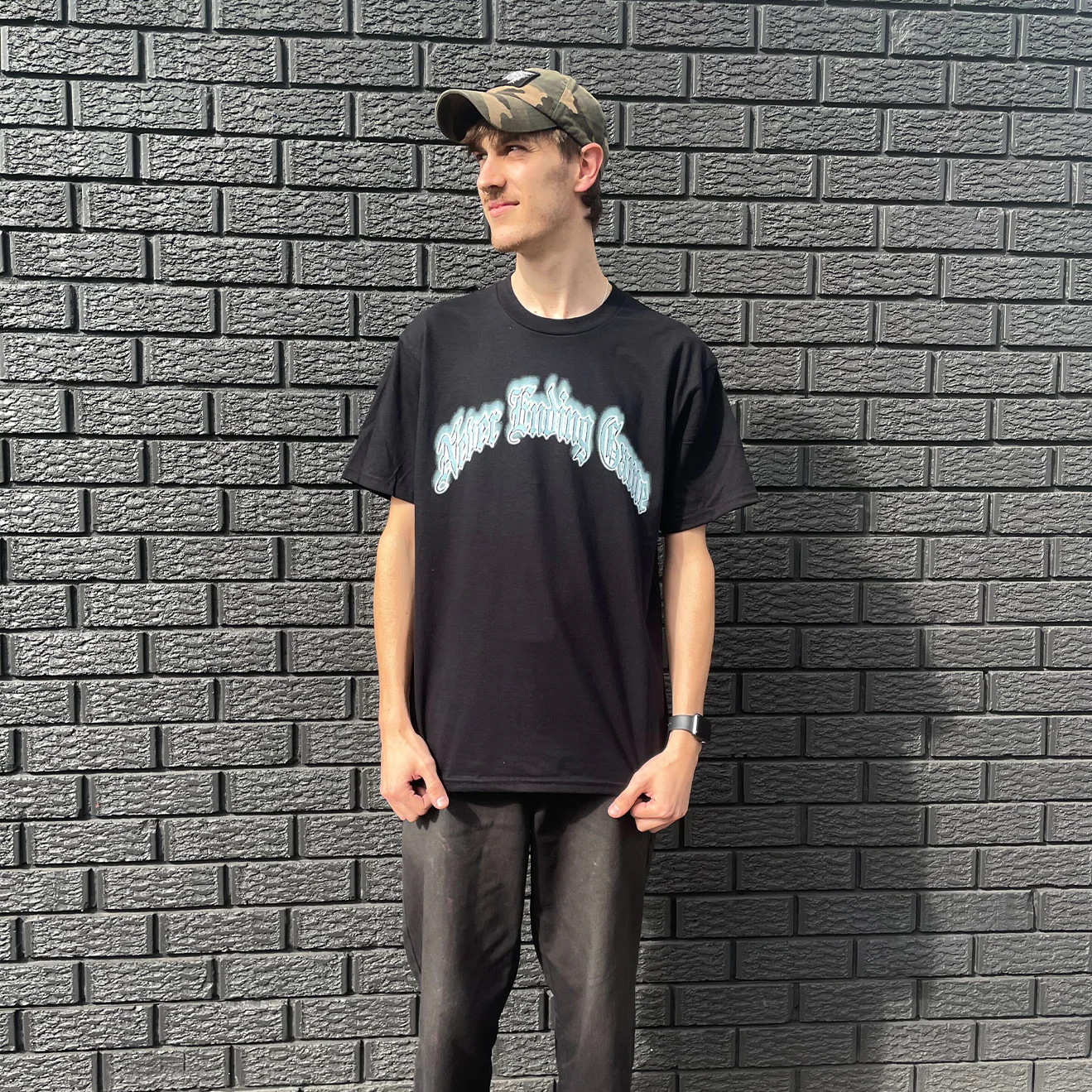 "Blue Fire Logo" T-Shirt - Image 3