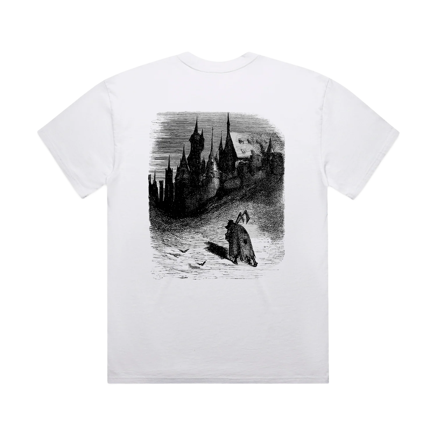 "Castle" White T-Shirt + Digital Download - Image 2