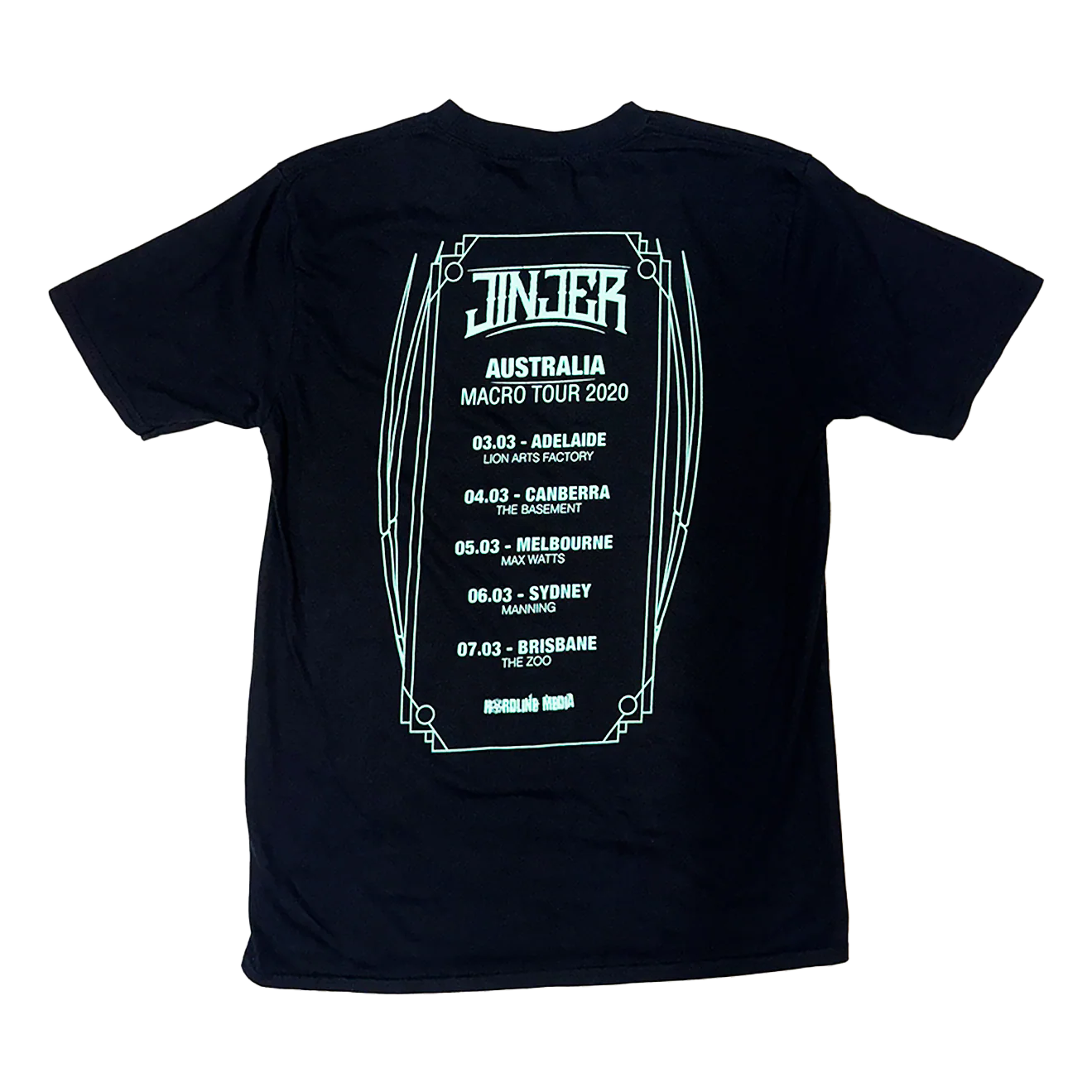Jinjer - " Jeometry 2020 Aus Tour" T-Shirt - Image 2