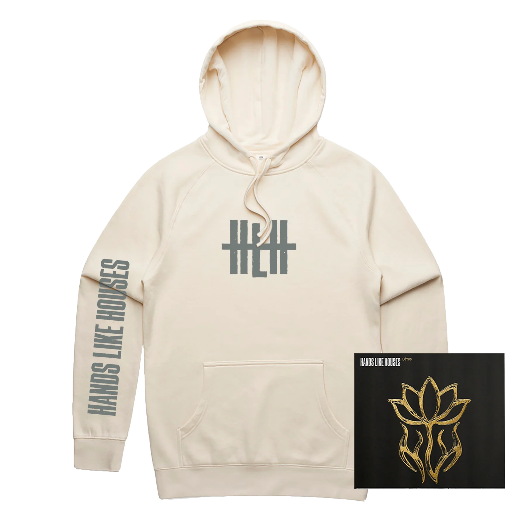 "Logo" Cream Hoodie + Digital Download