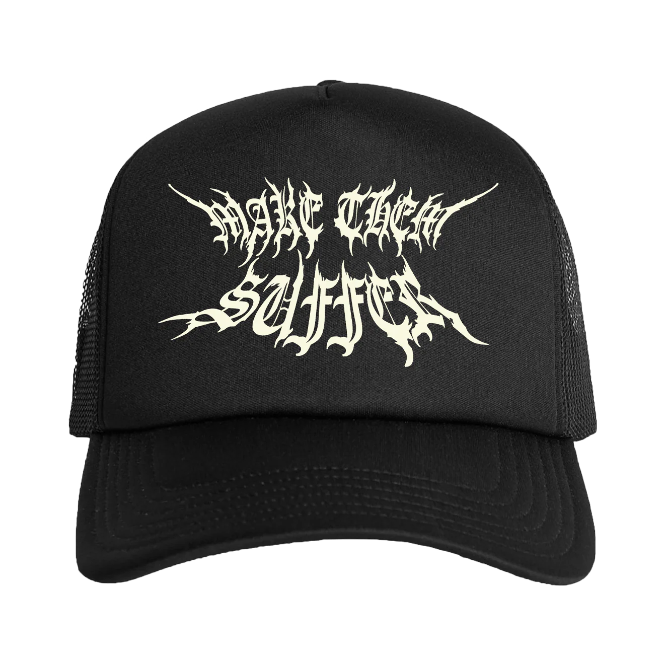 "Logo" Black Trucker Hat
