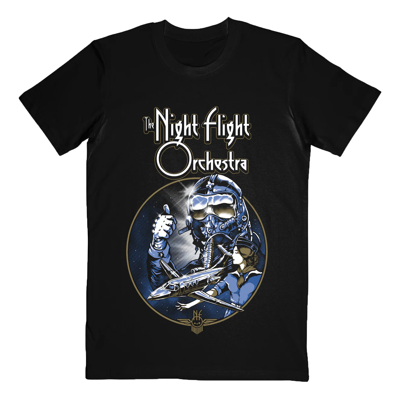 Night Flight Orchestra - "Aeromantic Aus Tour" T-Shirt