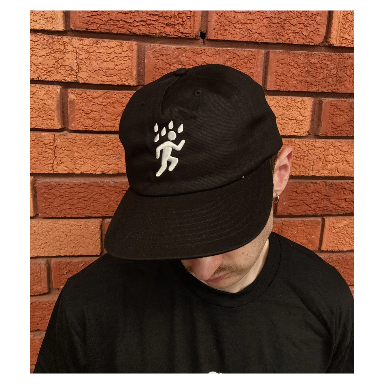 "Running Man" Hat (Black) - Image 3