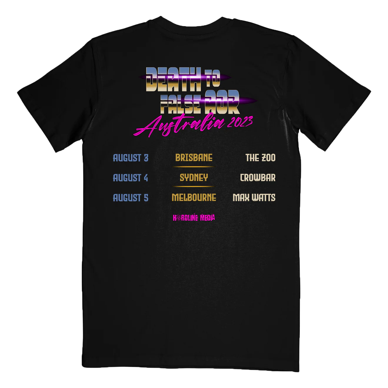 The Night Flight Orchestra - "Death To False AOR" T-Shirt - Image 2