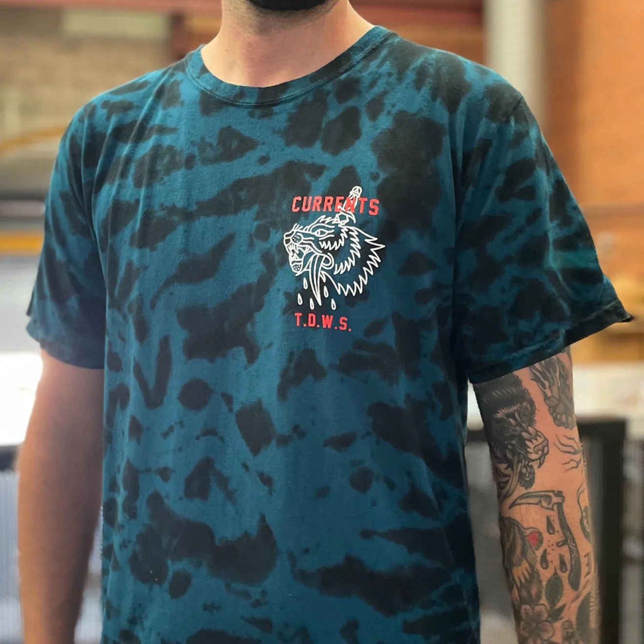 "Wolf Dagger" Tie Dye T-Shirt - Image 3
